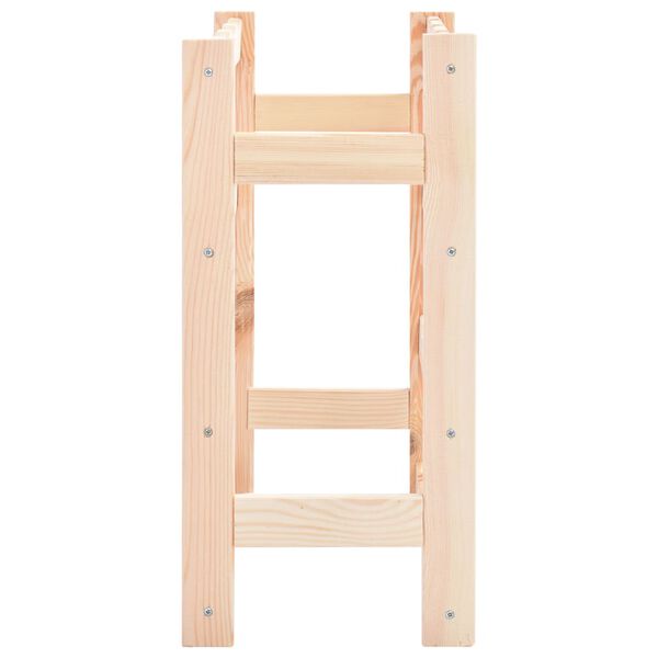 vidaXL Botellero para 16 botellas de madera de pino