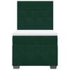 vidaXL Cama box spring con colch&oacute;n terciopelo verde oscuro 100x200 cm