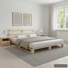 vidaXL Estructura cama palets sin colchón madera maciza pino 180x200cm