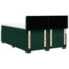 vidaXL Cama box spring con colch&oacute;n terciopelo verde oscuro 140x190 cm