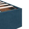 vidaXL Estructura de cama otomana sin colch&oacute;n azul oscuro 200x200 cm