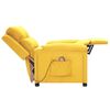 vidaXL Sill&oacute;n de masaje de tela amarillo claro