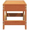 vidaXL Taburete de jard&iacute;n madera de pino marr&oacute;n cera 62x30x32 cm