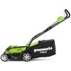 Greenworks Cortac&eacute;sped G40LM35 con bater&iacute;a 2x40 V 2 Ah 2501907UC