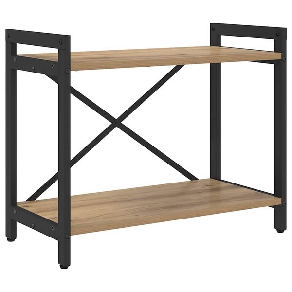 vidaXL Estante de libros Roble artesanal 60 x 30 x 50 cm