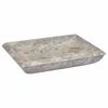 vidaXL Lavabo gris m&aacute;rmol 50x35x10 cm