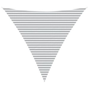 vidaXL Toldo Vela de Sombra Gris claro y blanco. 5 x 5 x 5 m