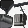 vidaXL Conjunto de Comedor de Jard&iacute;n 9 pcs Negro Polirat&aacute;n