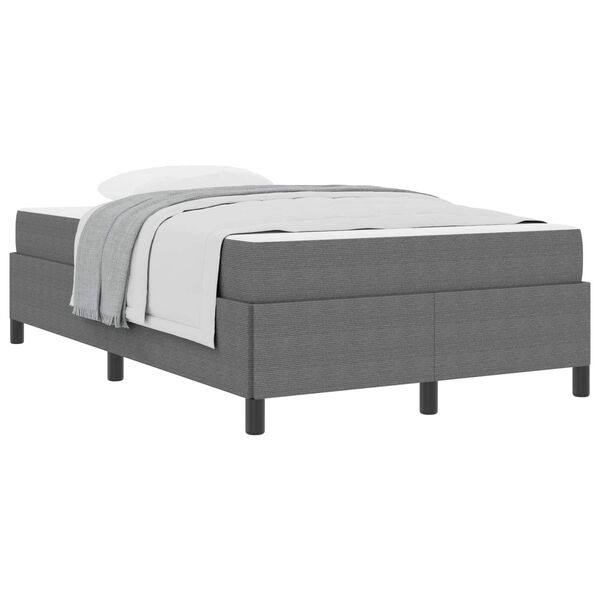 vidaXL Estructura de cama con colch&oacute;n Gris Claro 120 x 190 cm tela