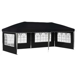 vidaXL Carpa Plegable para Fiestas 575 x 289 x 245 cm Antracita