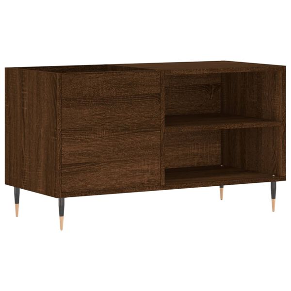 vidaXL Mueble de discos madera de ingeniería marrón roble 85x38x48 cm