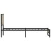 vidaXL Estructura de cama sin colchón metal roble Sonoma 107x203 cm