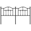 vidaXL Cabecero de metal negro 160 cm