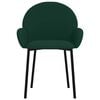 vidaXL Sillas de comedor 2 unidades terciopelo verde oscuro
