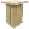 vidaXL Mesa de bar de madera de pino impregnada 75x75x110 cm