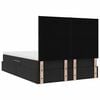 vidaXL Cama con almacenamiento y colch&oacute;n Negro 140 x 190 cm Terciopelo