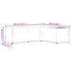 vidaXL Funda para muebles de jardín forma de L 18 ojales 285x220x80 cm