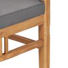 vidaXL Set de comedor de jard&iacute;n 7 pzas y cojines madera maciza de teca