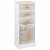 vidaXL Armario auxiliar de madera de paulownia 38x28x86 cm