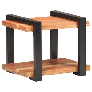 vidaXL Mesita de noche de madera maciza de acacia 50x40x40 cm