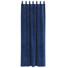vidaXL Cortinas opacas 2 pcs Azul Oscuro 140 x 225 cm Terciopelo