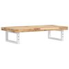 vidaXL Estante de lavabo de pared acero y madera maciza de acacia