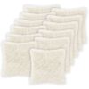 vidaXL Coj&iacute;n con almohada HEERLEN 12 uds. Blanco Fleece PV