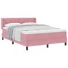 vidaXL Cama tipo Box Spring con cabecera Rosa 200 x 160 cm Terciopelo