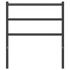 vidaXL Cabecero de metal negro 75 cm