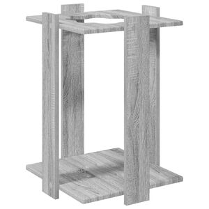 vidaXL soporte para tacos de billar Madera de ingenier&iacute;a Sonoma gris