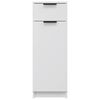 vidaXL Armario de baño madera contrachapada blanco 32x33,5x90 cm