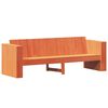 vidaXL Sof&aacute; de jard&iacute;n 3 plazas madera de pino marr&oacute;n cera 189x60x62 cm