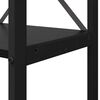 vidaXL Estante de libros Roble Negro 60 x 30 x 155 cm