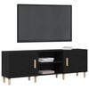vidaXL Gabinete de TV Roble Negro 150 x 30 x 50 cm