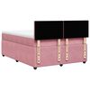 vidaXL Cama box spring con colch&oacute;n terciopelo rosa 160x200 cm
