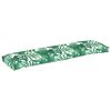 vidaXL Juego de Cojines para Palets Floral 2 pcs Patr&oacute;n de hoja
