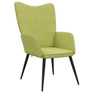 vidaXL Sill&oacute;n de relax de tela verde
