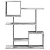 vidaXL Librería divisora madera ingeniería gris hormigón 92x29x112 cm
