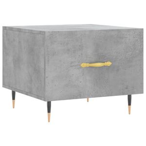 vidaXL Mesa de centro madera de ingenier&iacute;a gris hormig&oacute;n 50x50x40 cm
