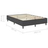 vidaXL Cama box spring tela gris oscuro 160x200 cm