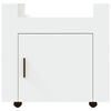 vidaXL Carrito de escritorio madera contrachapada blanco 60x45x60 cm