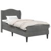 vidaXL Estructura de cama Gris oscuro 90 x 200 cm Terciopelo