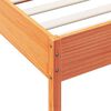 vidaXL Estructura de cama sin colch&oacute;n madera de pino marr&oacute;n 90x200 cm