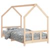 vidaXL Estructura de cama infantil madera maciza de pino 90x190 cm