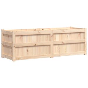 vidaXL Jardinera de madera maciza de pino 150x50x50 cm