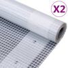vidaXL Lonas de leno 2 unidades 260 g/m&sup2; 3x4 m blanca
