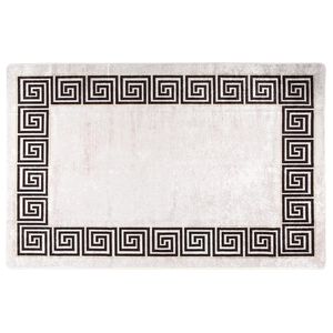 vidaXL Alfombra lavable antideslizante beige claro 80x150 cm