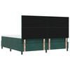 vidaXL Cama tipo Box Spring Verde oscuro 200 x 200 cm Terciopelo