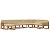 vidaXL Conjunto de sof&aacute;s de exterior 8 uds. Natural y Beige