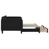 vidaXL Sof&aacute; cama nido con cajones tela negro 90x200 cm